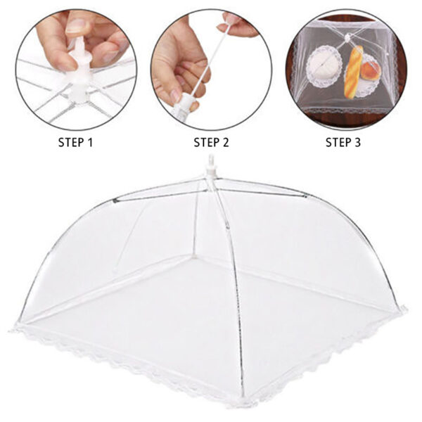 1pc Portable Umbrella Style Food Cover - Image 2