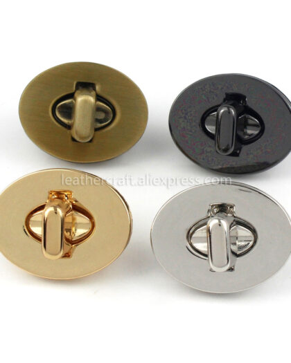 3 Sizes Oval Shape Turn Lock Clasps
