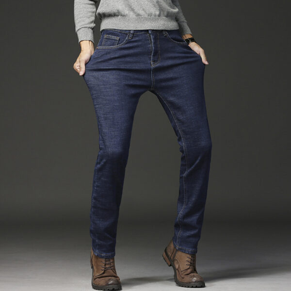 Mens Fleece Lined Jeans - Image 6