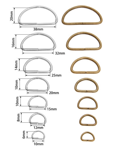 20pcs/lot Metal D Ring Buckle