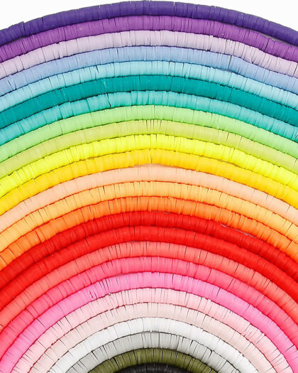 39 Colors Flat Round Clay Beads