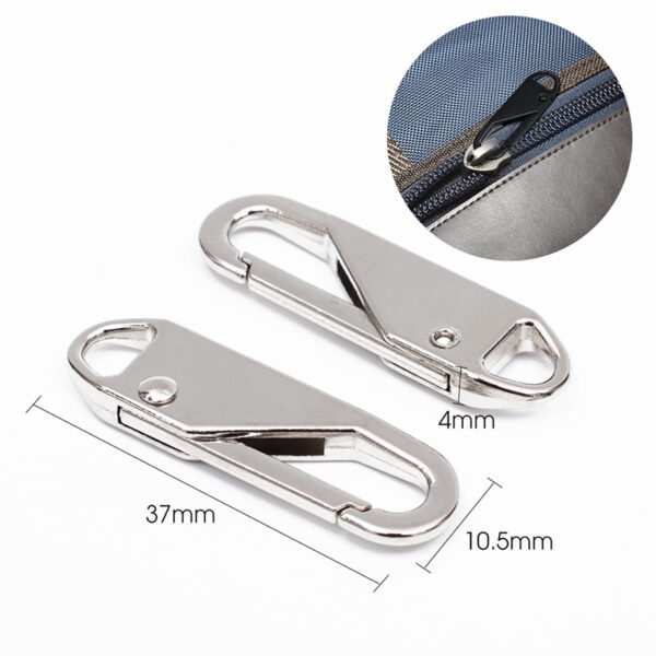 Trendy Universal Removable Metal Alloy Zipper Pull - Image 6