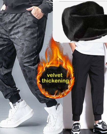 Mens Casual Pant with Thermal fleece lining