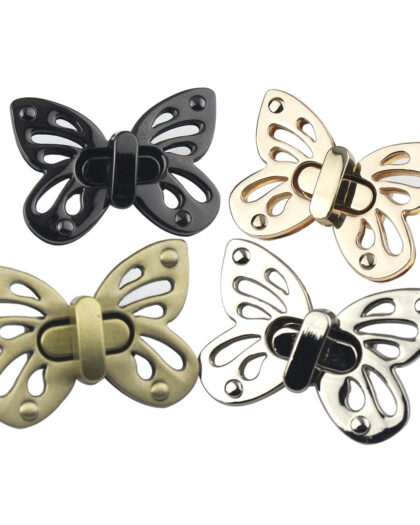 Metal Butterfly Twist Lock Clasp