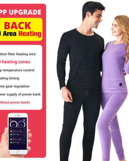 Electric Heating Underwear USB Battery Powered