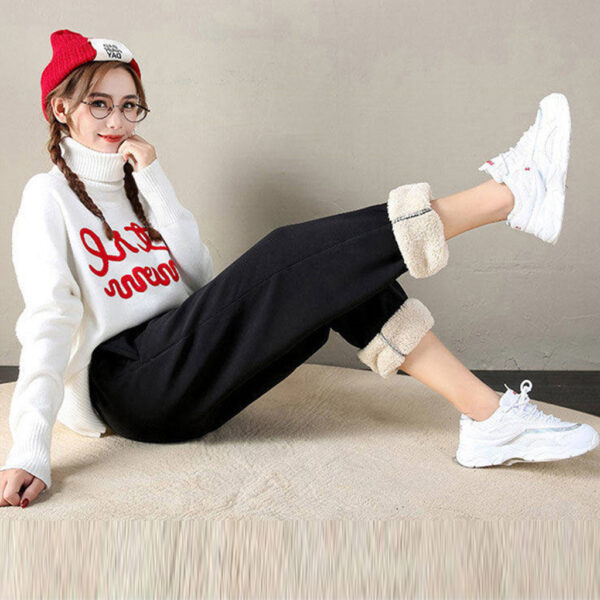 Womens Fleecy Trackpants - Image 4