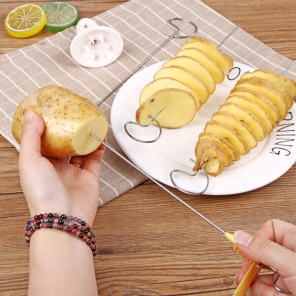 1Set Manual Potato / Cucumber Spiral Cutter - Image 2