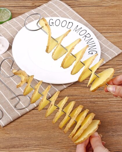 1Set Manual Potato / Cucumber Spiral Cutter