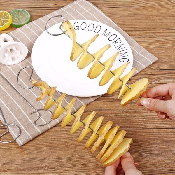 1Set Manual Potato / Cucumber Spiral Cutter