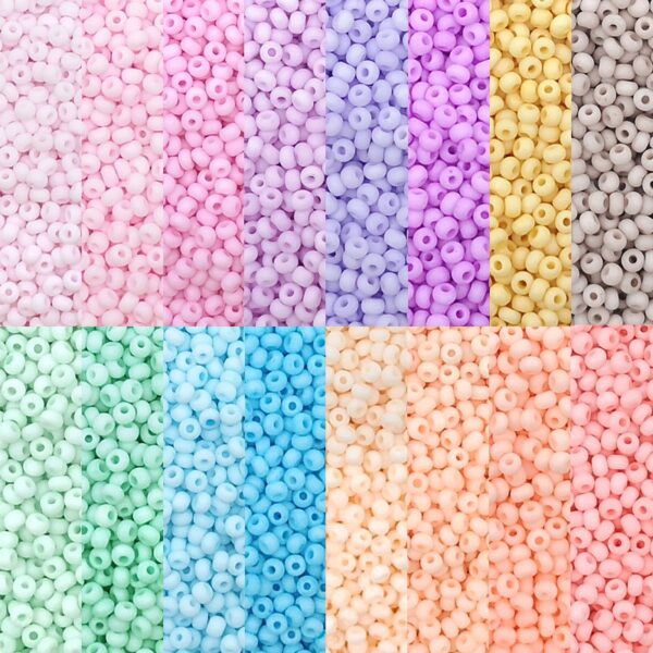 2mm 3mm Matte Macaroon Color Glass Seed Beads 8/0 Uniform Round Spacer Beads For DIY Handmade Jewelry Making Accessories - Image 3