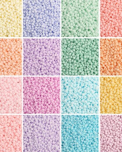 2mm 3mm Matte Macaroon Color Glass Seed Beads 8/0 Uniform Round Spacer Beads For DIY Handmade Jewelry Making Accessories