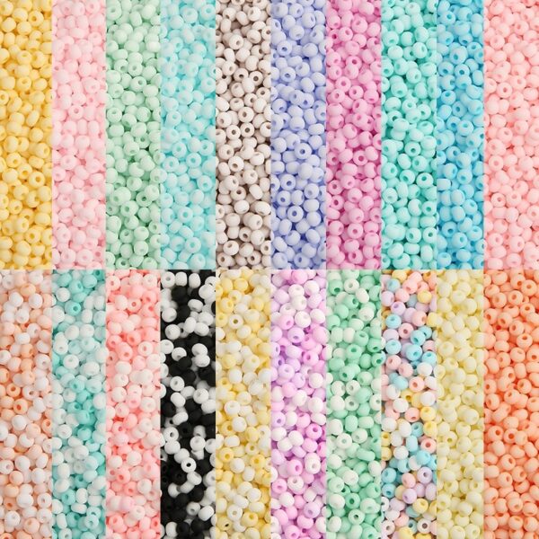 2mm 3mm Matte Macaroon Color Glass Seed Beads 8/0 Uniform Round Spacer Beads For DIY Handmade Jewelry Making Accessories - Image 6