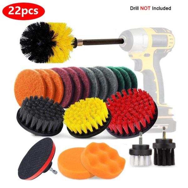 4PCS-31PCS Power Scrub Pads to fit Cordless Electric Drill - Image 2