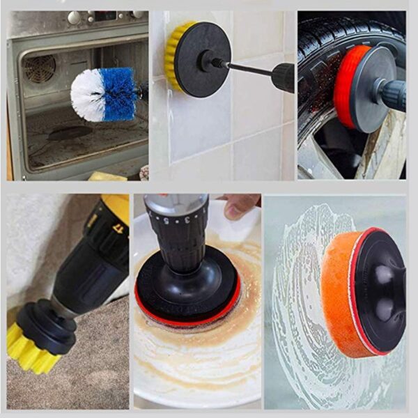 4PCS-31PCS Power Scrub Pads to fit Cordless Electric Drill - Image 5