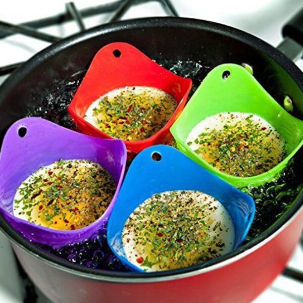 4pcs Silicone Egg Poaching Pods