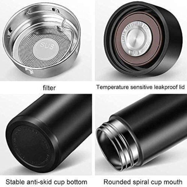 500ml Hot/ Cold Stainless Steel Travel Thermos with removable Tea Filter - Image 3