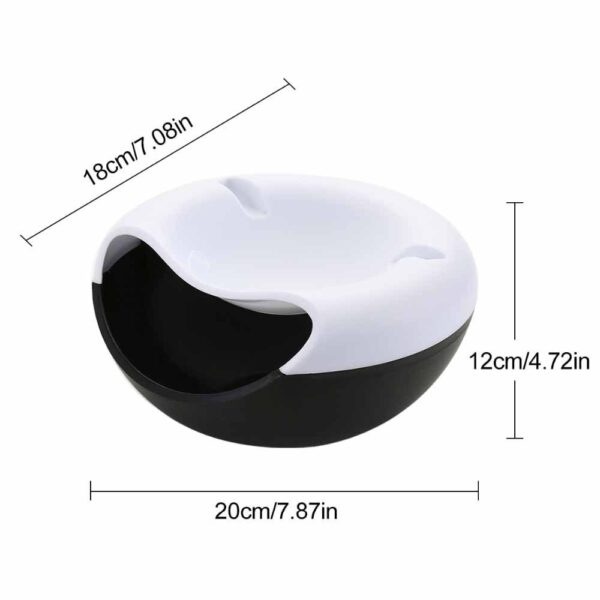 Snack Bowl with Double Storage and Phone rest - Image 6