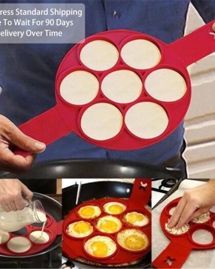 Silicone Non Stick Fantastic Seven Holes Egg Pancake Maker