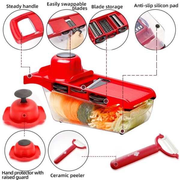 Vegetable Cutter Grater and slicer - Image 2