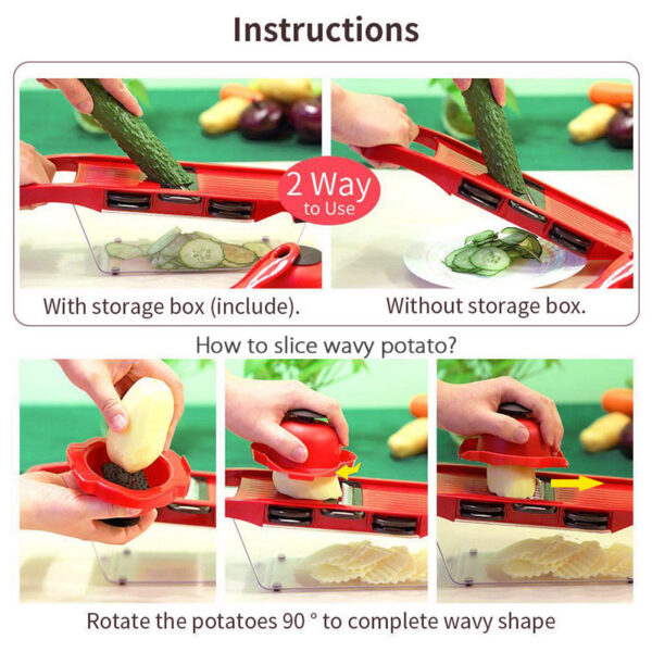 Vegetable Cutter Grater and slicer - Image 4