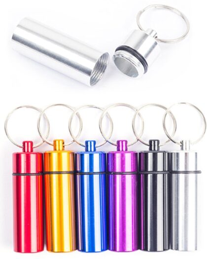 2Pcs Waterproof Metal Storage Box With Keychain