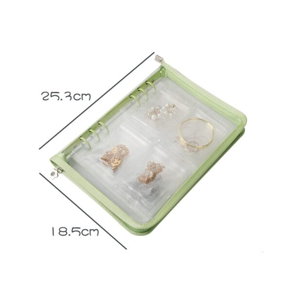 Jewelry Travel Organizer Clear Binder - Image 5