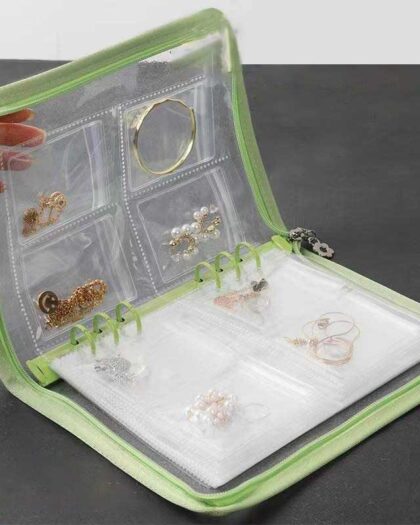 Jewelry Travel Organizer Clear Binder