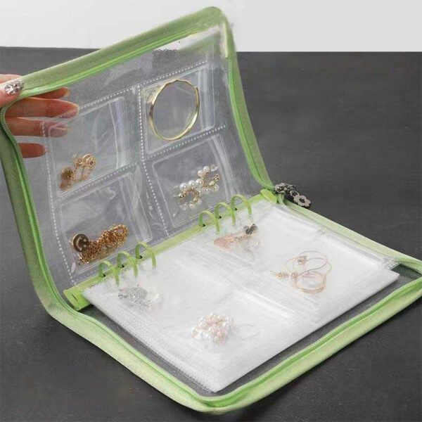 Jewelry Travel Organizer Clear Binder