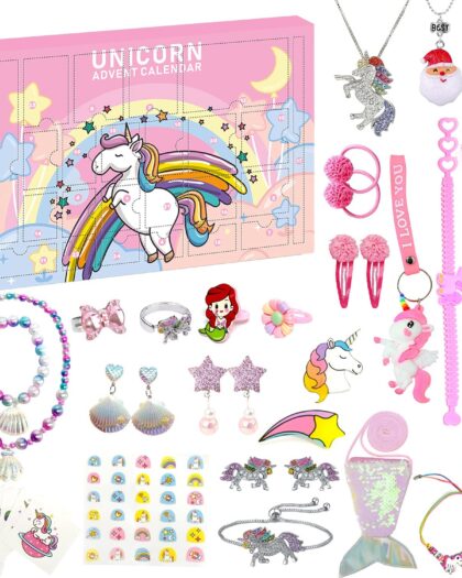 Unicorn Advent Calendar 2022 Christmas,