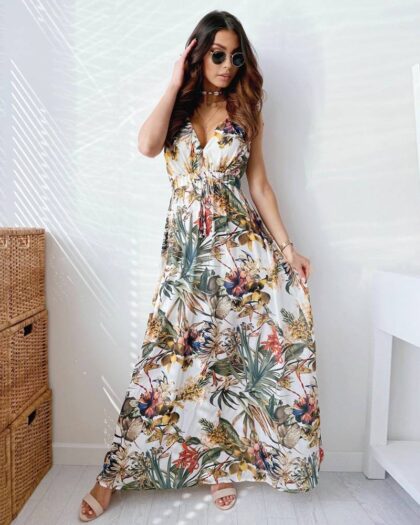 Summer Floral Maxi Dress