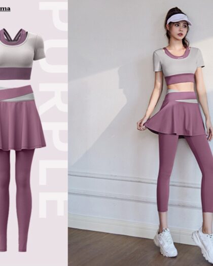 Patchwork Yoga Two Piece Set