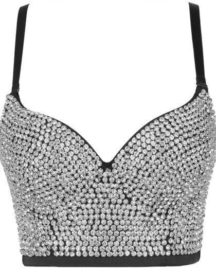 Lots of Rhinestone Corset/ Bustier