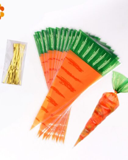 20PCS Easter Carrot Candy Bag, Bunny Bag and more!