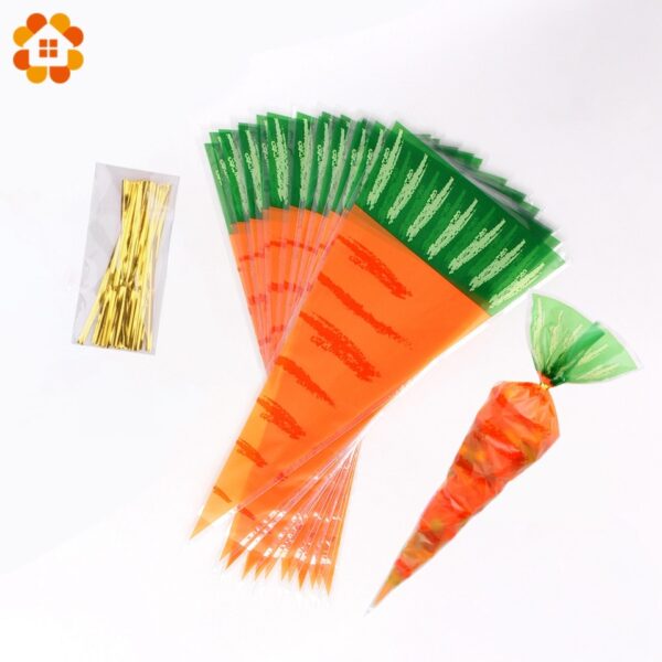 20PCS Easter Carrot Candy Bag, Bunny Bag and more!