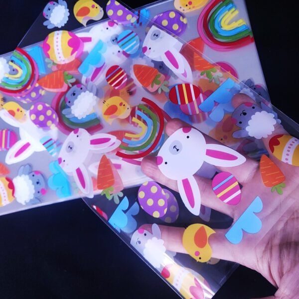 25pcs Transparent Rabbit Easter Gift Bags - Image 2