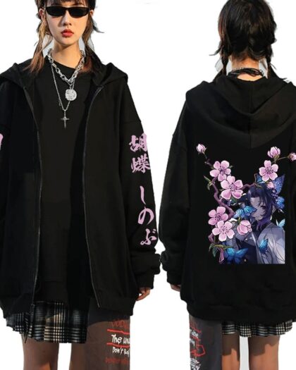 Oversize Anime Zipper Jackets