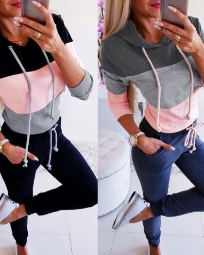 Lightweight Striped Hoodie