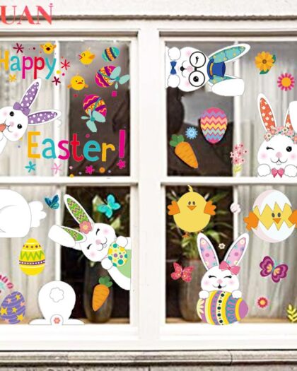Happy Easter Window Stickers