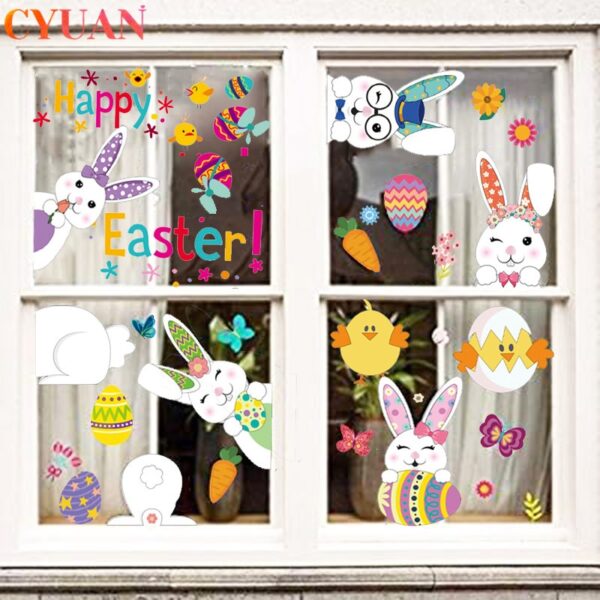 Happy Easter Window Stickers