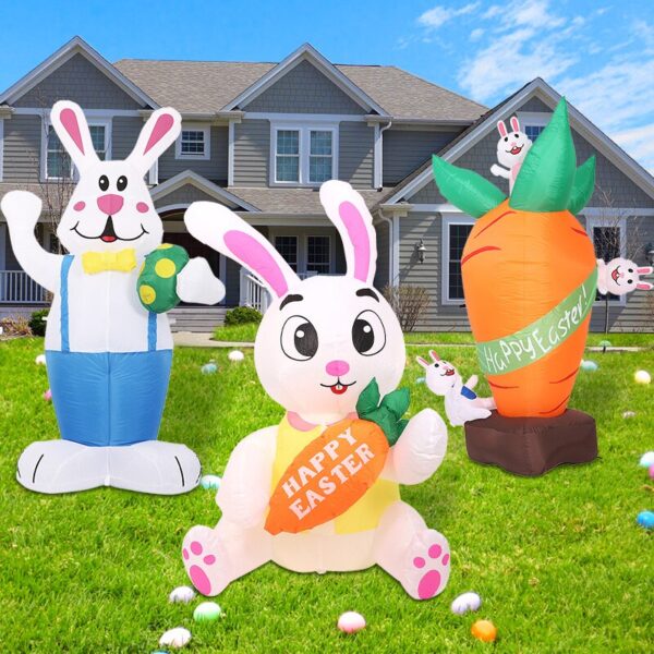 Easter Outdoor Inflatables With Lights - Image 2